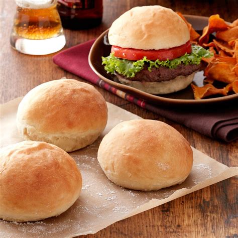 40 Minute Hamburger Buns Recipe Taste Of Home