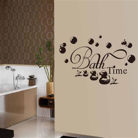 Idfiaf Hot Sale Bath Time Ducks Soak Relax Quote Wall Sticker Removable