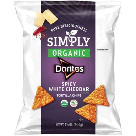 Doritos Simply Organic Spicy White Cheddar Flavored Tortilla Chips 2