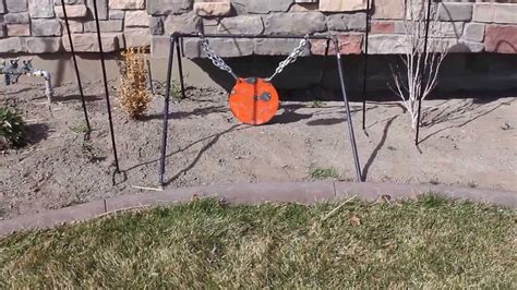 How to easily and cheaply make diy steel targets that hang and swing. DIY Collapsible Steel Target Stand For Your Gong - YouTube
