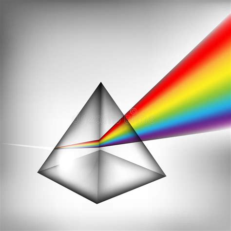 3d Prism With Light Stock Vector Illustration Of Rainbow 35867039