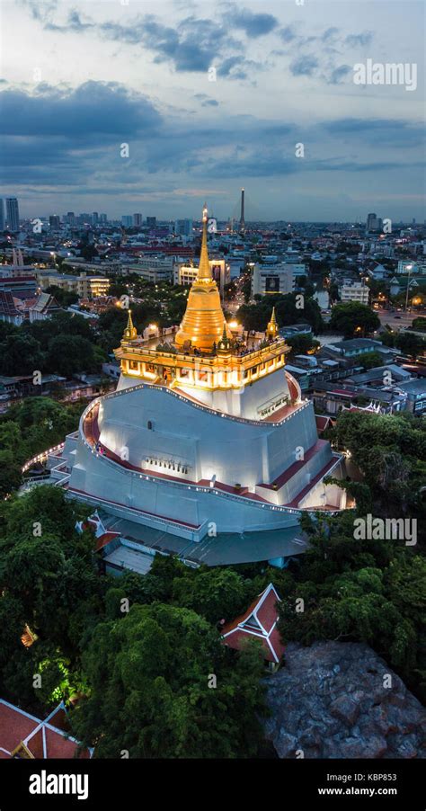 Golden Mountain Wat Saket Ratcha Wora Maha Wihan Popular Bangkok