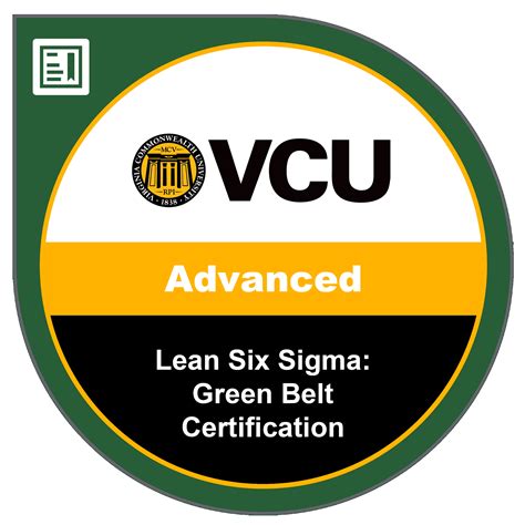 Lean Six Sigma Green Belt Certification Credly
