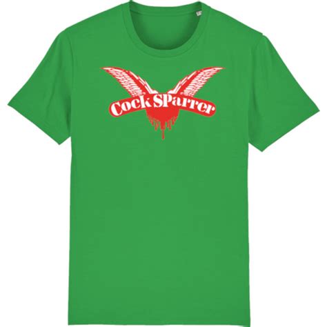 T Shirt Cock Sparrer Wings Green Apparel T Shirts