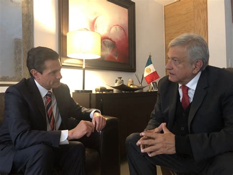 Presidente Electo Se Reúne Con El Presidente Enrique Peña Nieto Amlo