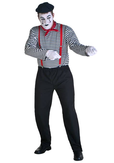 French Mime Costume - Adult Mime Costumes