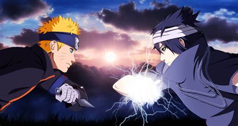 Download Sasuke Vs Naruto In Bandages Wallpaper