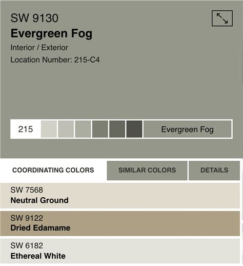 Sherwin Williams Evergreen Fog Color Of The Year House Color