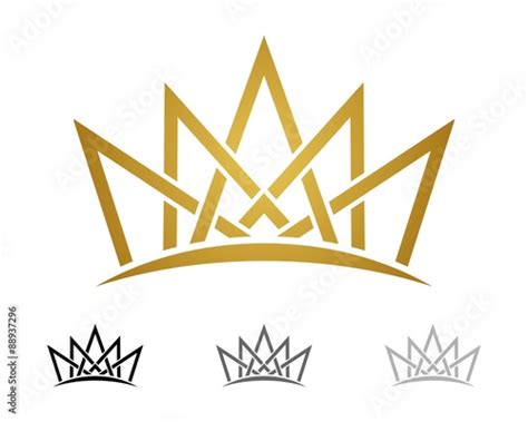 Gold Crown Logo Template V3 Stock Vector Adobe Stock