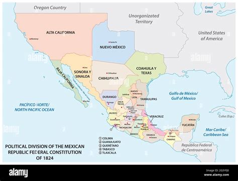 División Política De La Constitución Federal De La República Mexicana