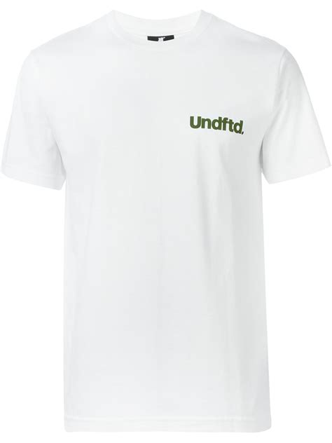Lyst Undefeated Logo Print T Shirt In White For Men