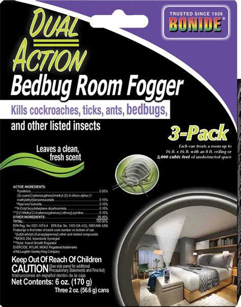 Bonide 571 Bed Bug Room Fogger 6000 Cu Ft Coverage Area