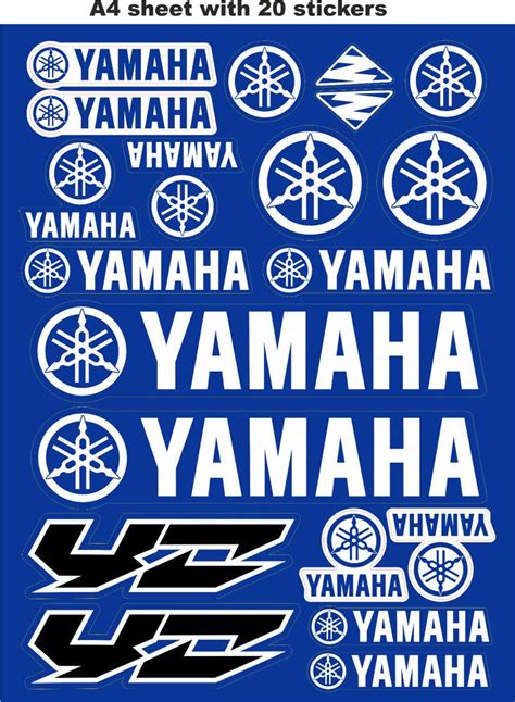 Yamaha Stickersrace Stickers Decalshelmet Decalmotorcycle Graphics