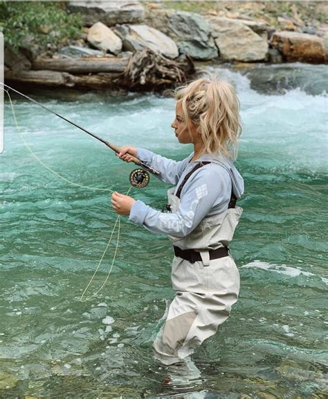 Fly Fishing With Her Fly Fishing Girls Fly Fishing Fishing Outfits
