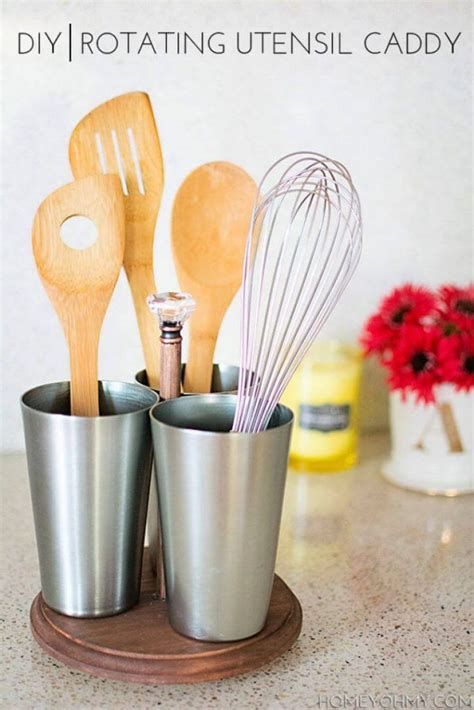 40 Diy Kitchen Utensil Holders That Will Give Your Space A Chic Update