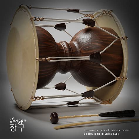 Michael Klee Janggu 장구 Korean Musical Instrument