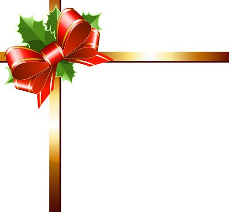 Christmas Ribbon Gold Clip Art Decorations Png Download 62015744