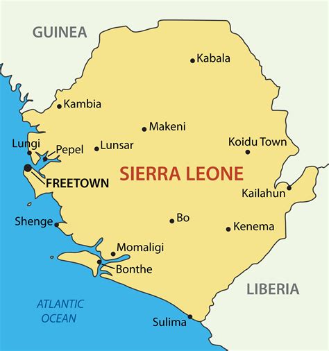 Map Of Sierra Leone Photos Cantik
