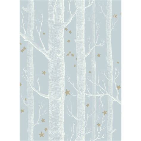 Cole And Son 10311051cs Woods And Stars Powder Blue Wallcovering Inside