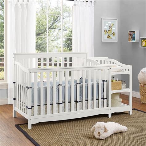 Dorel Baby Relax Bailey Crib And Changer Combo White Crib And