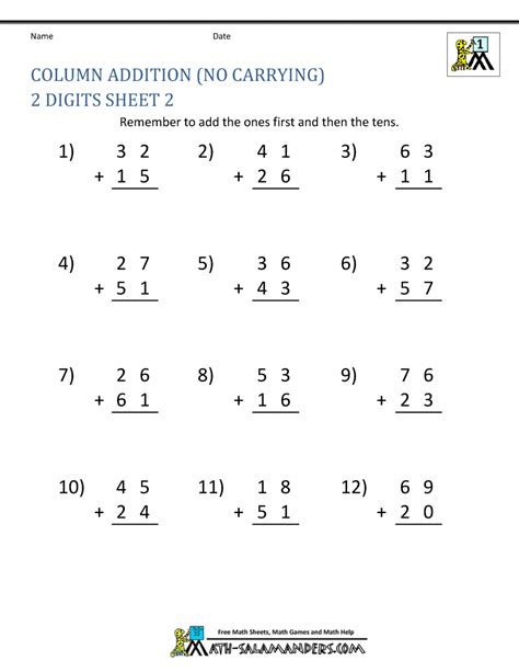 Doubles Worksheets First Grade