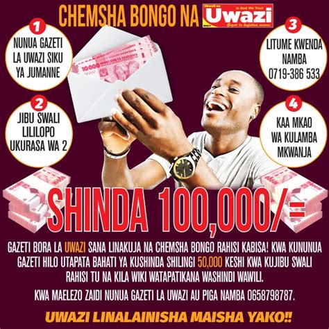 Zawadi Ya Simu Yaongezwa Chemsha Bongo Ya Uwazi Global Publishers