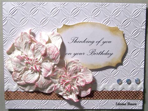 Edwinas Creations Thinking Of You On Your Birthday Card
