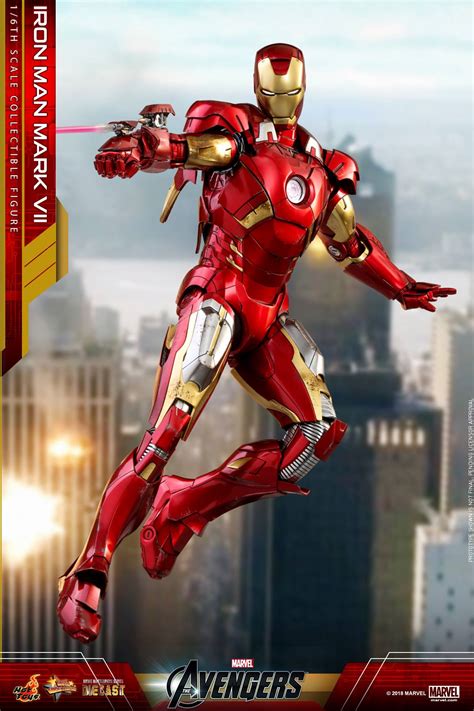 Hot Toys Iron Man Mark Vii Die Cast 16 Figure Photos And Order Info