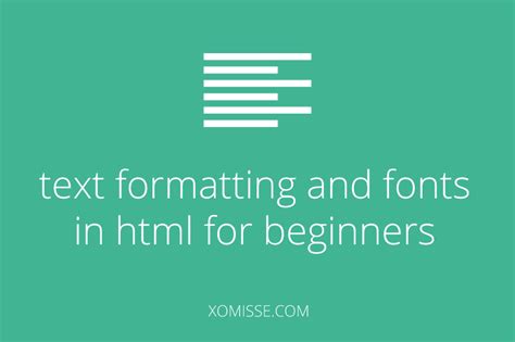 Basic Html For Beginners Text Formatting Styling Fonts