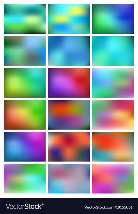 Abstract Gradient Backgrounds Set Abstract Vector Image