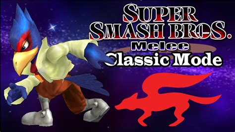 Super Smash Bros Melee Falco Classic Mode Youtube