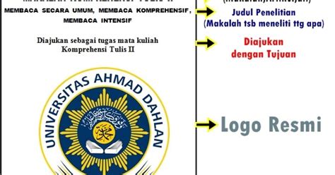 Penyusunan makalah tidak jarang kali menjadi tugas sekolah, tugas kuliah, pelajaran ujian akhir, bahkan menjadi di antara syarat kelulusan. Contoh Sampul Makalah Yang Baik Dan Benar | Remaja Sampit
