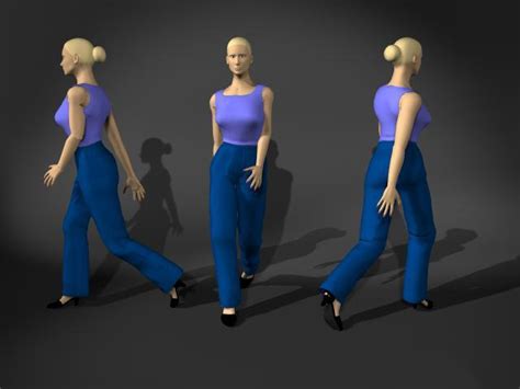 Fashion Woman Walking Pose 3d Model 3d Studio3ds Maxcinema 4ddxf