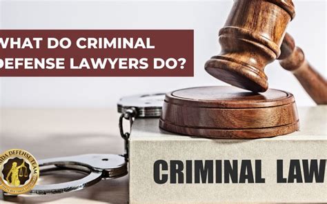 What Do Criminal Defense Lawyers Do Florida Defense Team