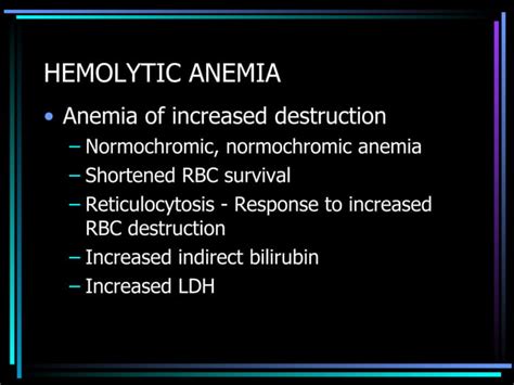 Hemolytic Anemia Ppt Presentation