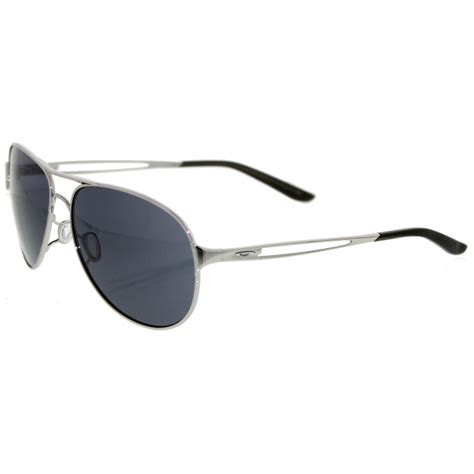 Oakley Womens Gradient Caveat Oo4054 02 Silver Aviator Sunglasses