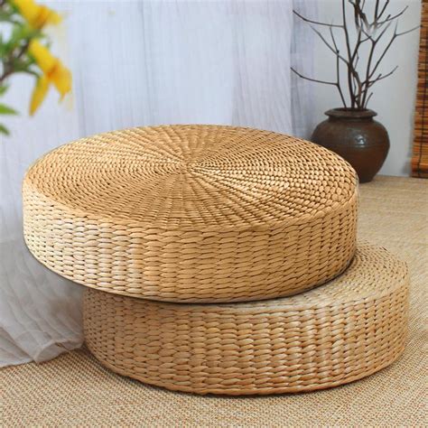 It sports the metal and wood structure and is easy to even make and assemble yourself. CIRCULAR RATTAN SEAGRASS FLOOR MAT CUSHIONS (SQUARE EDGED) - The Wedding + Event Creators