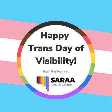 Happy Trans Day Of Visibility 2022 Saraa