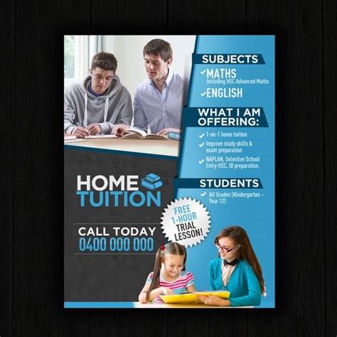 Home tuition service & online tuition service in malaysia. Create a home tuition flyer | Postcard, flyer or print ...
