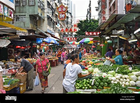 Temple Street Day And Night Food Market Flea Markets Kowloon Hong