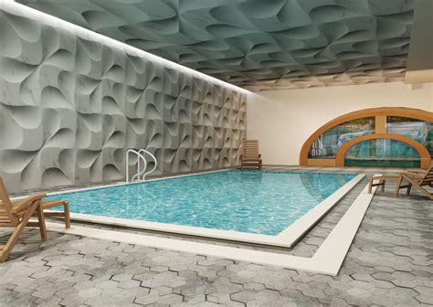 Internal Swimming Pool In A Private Villa On Behance