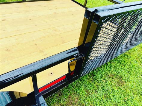 2022 16ft X 83” Utility Trailer With Dovetail And Bifold Side Gate