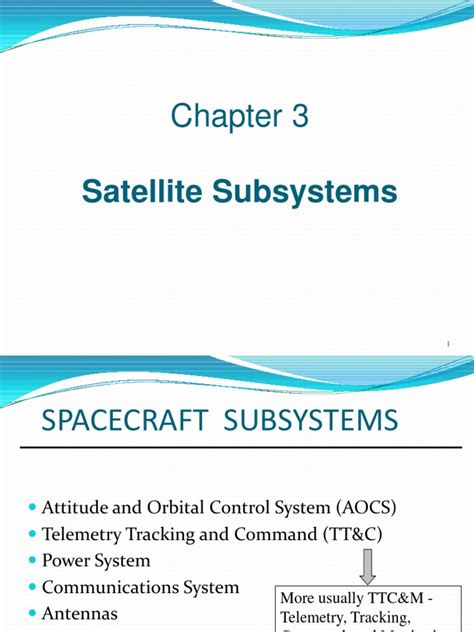 Chapter 3 Satellite Subsystems 1 Attitude Control Satellite