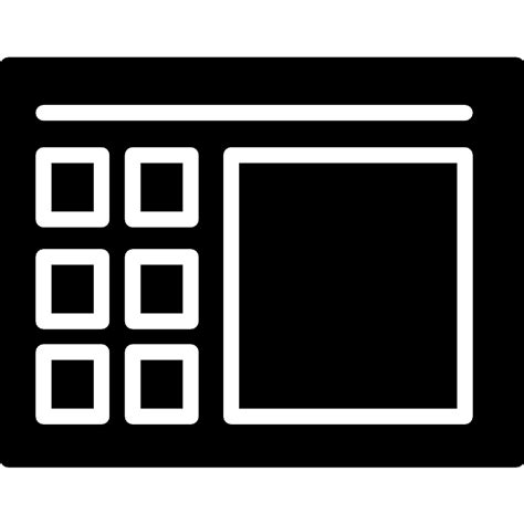Screen With Buttons Vector Svg Icon Svg Repo
