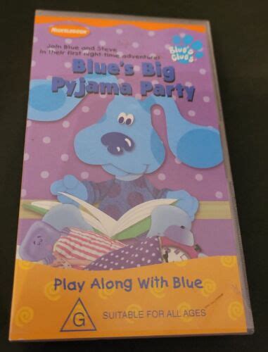 Blue S Clues Blue S Big Pyjama Party VHS Nickelodeon Video Tape EBay