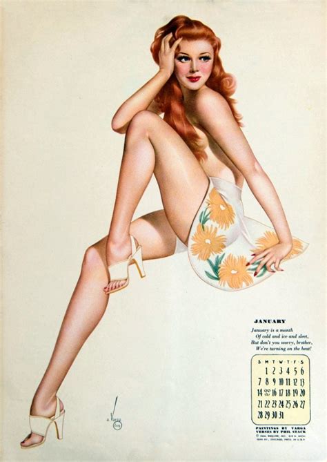 S Art Magazine Pin Up Sexy Redhead Woman With Hat Lovely Glead