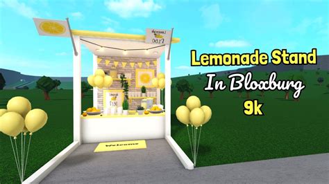 Making A Lemonade Stand In Bloxburg Youtube