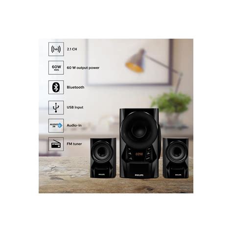 Philips Desktop Speaker 60 W Black Buy Mr Surya Electronics India Pvt