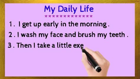 My Daily Life Essay In 10 Lines My Daily Routine The English