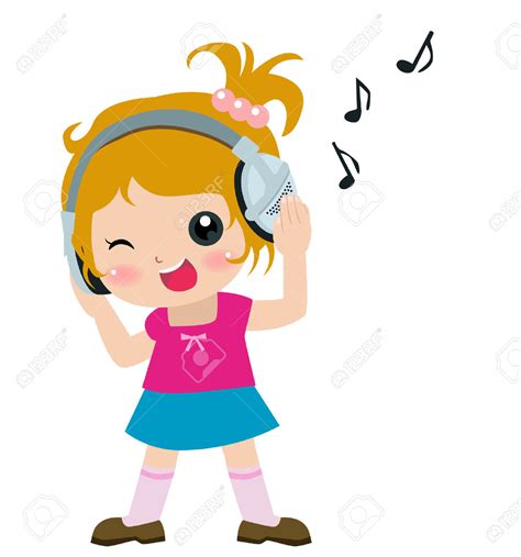 Cute Clipart Girls Music 20 Free Cliparts Download Images On
